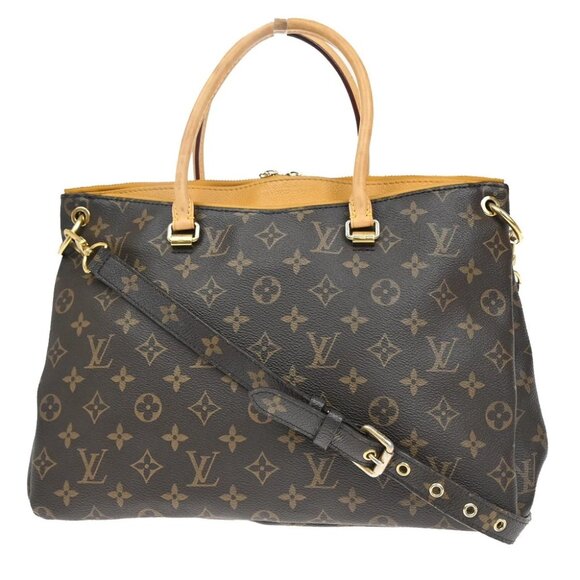 LOUIS VUITTON Pallas 2Way Shoulder Hand Bag Monogram Leather BN M40929 53EF265 - Picture 1 of 16